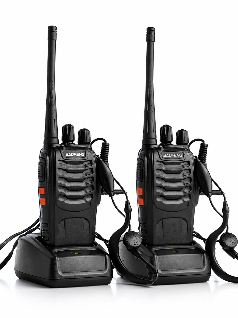 Kit x2 Radios Profesionales Baofeng UV-82 + Auriculares profesionales gratuitos