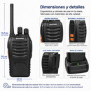 Kit x2 Radios Profesionales Baofeng UV-82 + Auriculares profesionales gratuitos